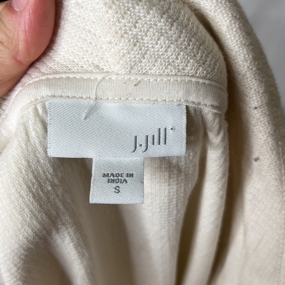 J. Jill Ivory Tunic With Cowl Neck size Small - Picture 3 of 6